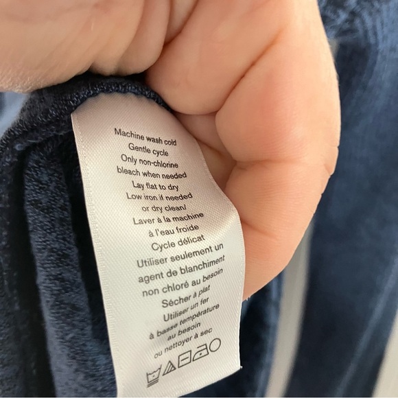 Rag & Bone Women's Blue and Black Marled Long Sleeve Knit Top XS - Picture 6 of 7